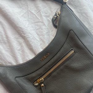 Furla Gray Pebble Sling